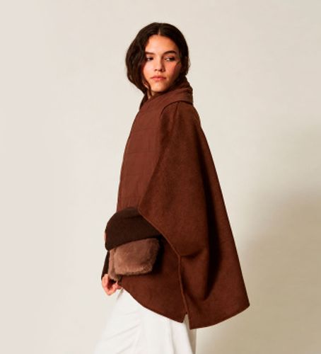 TO5510 Poncho en drap avec écharpe (OSFA), Casuel, Polyester - Twinset - Modalova