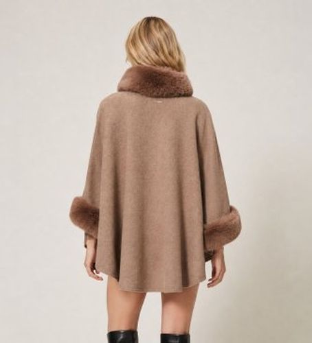TO5730 Poncho en drap marron (OSFA), , Casuel, Polyester - Twinset - Modalova