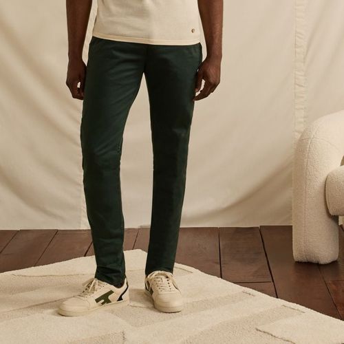 Chino vert foncé coupe ajustée - FAGUO - Modalova