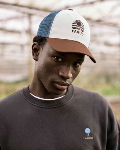 Casquette beige et camel - FAGUO - Modalova