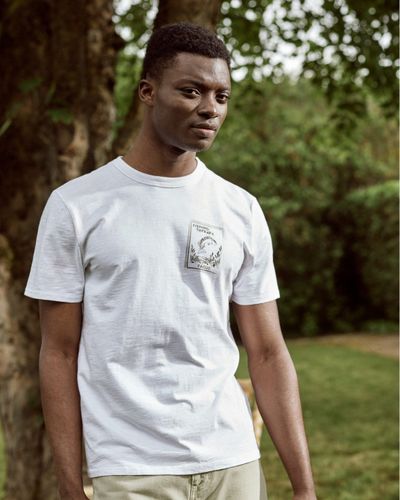 T-shirt sérigraphie effet tampon - FAGUO - Modalova