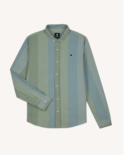 Chemise vert clair à rayures - FAGUO - Modalova