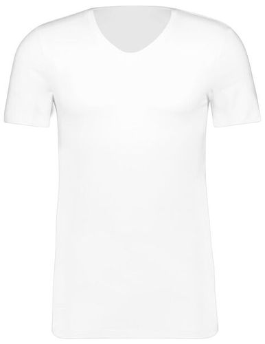 T-shirt Slim Fit Col En V - Avec Bambou () - HEMA - Modalova