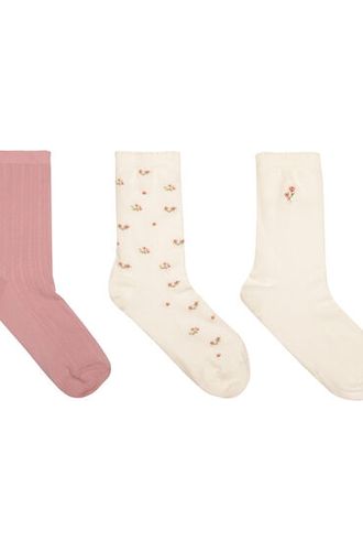 Lot de 3 Chaussettes en Coton à Fleurs - Hunkemöller - Modalova