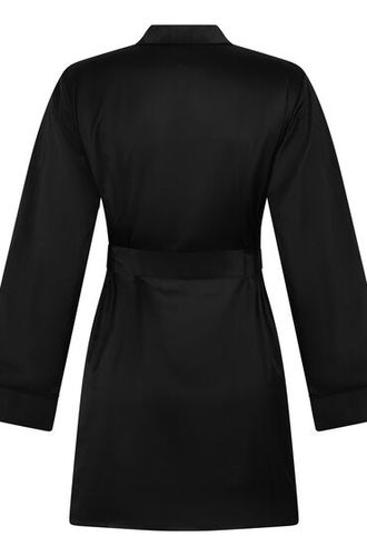 Hunkemöller Kimono Satin Noir - Hunkemöller - Modalova