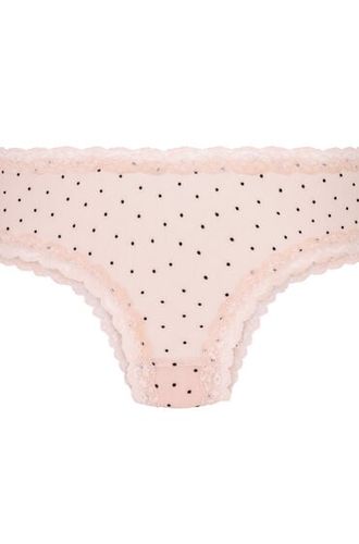 Culotte brésilienne en forme V avec motif à pois floqués - Hunkemöller - Modalova