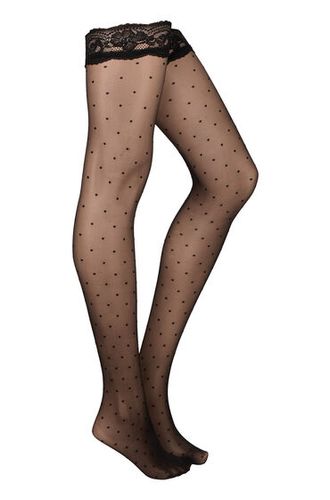 Hunkemöller Stay Up Dots Noir - Hunkemöller - Modalova