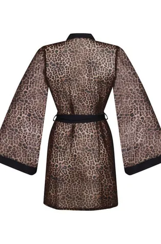 Kimono en maille léopard - Hunkemöller - Modalova