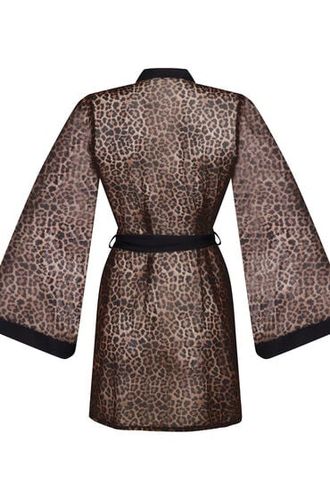 Kimono en maille léopard - Hunkemöller - Modalova