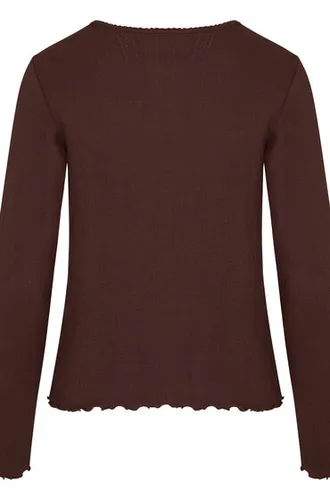 Hunkemöller Top Pointelle Marron - Hunkemöller - Modalova