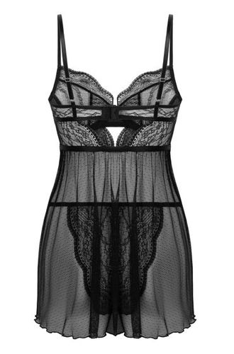 Hunkemöller Babydoll Isabelle Noir - Hunkemöller - Modalova