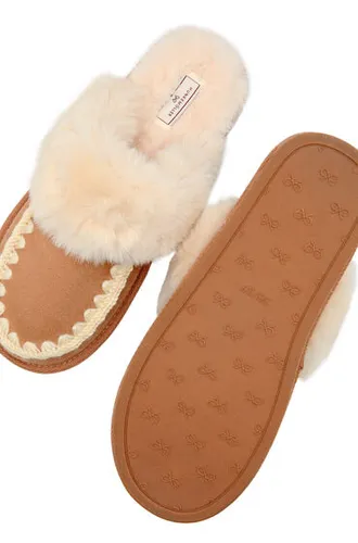 Chaussons Faux Suede Stitching - Hunkemöller - Modalova