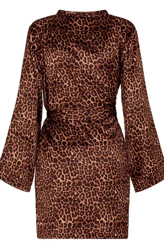 Hunkemöller Kimono Satin Noir - Hunkemöller - Modalova