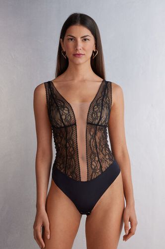 Luxury Moments Lace Bodysuit Woman Black Size L - Intimissimi - Modalova