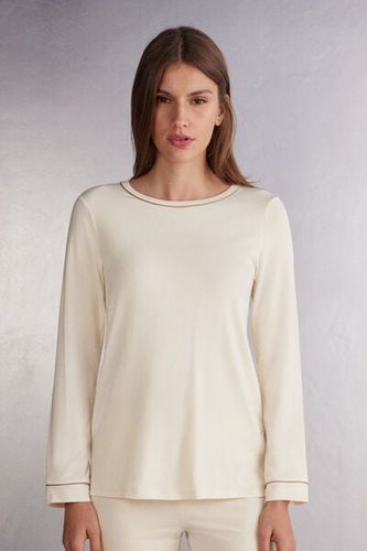 Long Sleeve Modal Top Woman Natural Size M - Intimissimi - Modalova