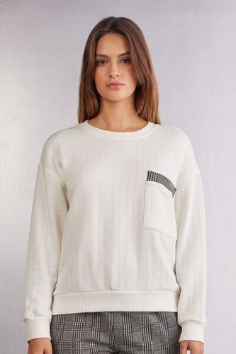 Royal Elegance Long Sleeve Ribbed Top Woman White - Intimissimi - Modalova