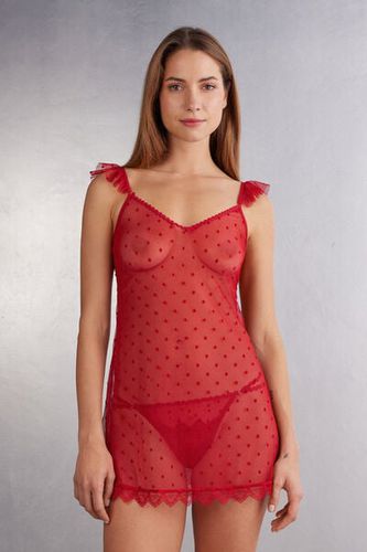 Winter of Love Tulle Babydoll Woman Red Size L - Intimissimi - Modalova