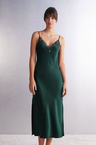 Be Your Own Muse Silk Nightgown Woman Green Size L - Intimissimi - Modalova