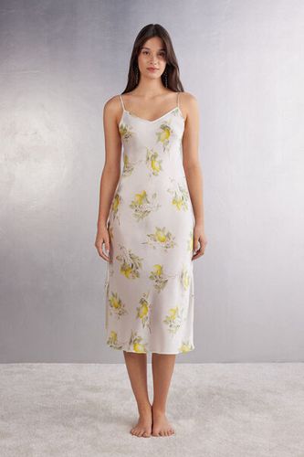 Vacanze Italiane Long Silk Nightgown Woman White Size XL - Intimissimi - Modalova