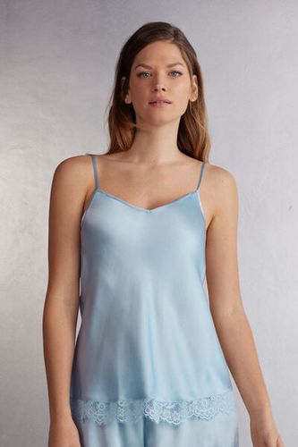 The Most Romantic Season Silk Camisole Woman Light Blue Size L - Intimissimi - Modalova