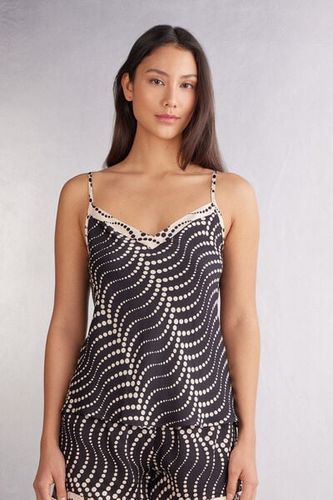 Cool Elegance Viscose Satin Top Woman Black - Intimissimi - Modalova