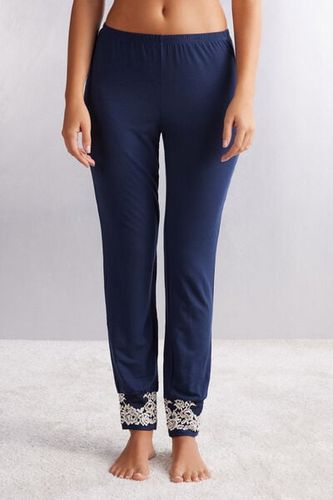 Pretty Flowers Full Length Cuffed Modal Pants Woman - Intimissimi - Modalova