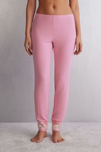Pretty Flowers Full Length Cuffed Modal Pants Woman Pink Size S - Intimissimi - Modalova