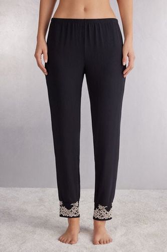 Pretty Flowers Full Length Cuffed Modal Pants Woman - Intimissimi - Modalova