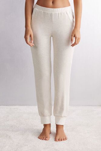 Baby It's Cold Outside Modal and Wool Jogger Pants Woman Natural Size S - Intimissimi - Modalova