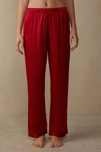 Silk Satin Pajama Pants Woman Red Size S - Intimissimi - Modalova