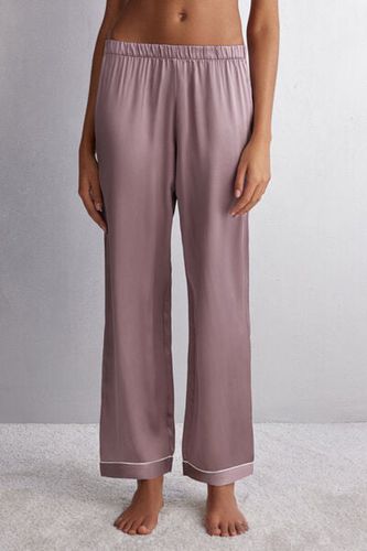 Silk Satin Pajama Pants Woman Violet Size S - Intimissimi - Modalova