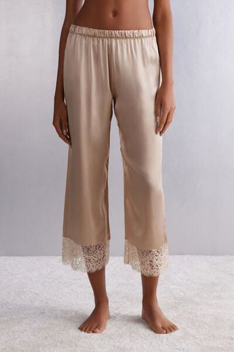 Living in Luxe Silk Pants Woman Natural Size M - Intimissimi - Modalova
