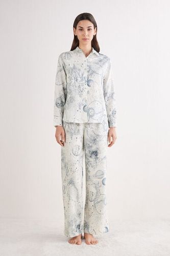 Luxury Dreams Full Length Linen and Cotton Pajamas Woman - Intimissimi - Modalova