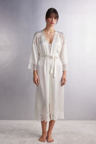 The Most Romantic Season Long Silk Robe Woman Size M/L - Intimissimi - Modalova