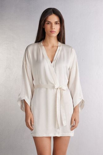 Sleepless Nights Viscose Satin Kimono Woman Print Size M/L - Intimissimi - Modalova