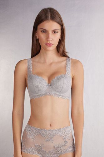 Pretty Flowers Sofia Balconette Bra Woman Pale Grey Size 3C - Intimissimi - Modalova