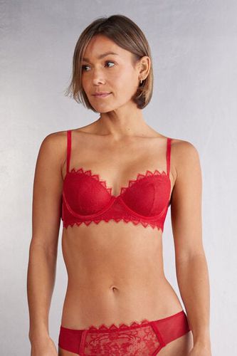 Intriguing Beauty Sofia Balconette Bra Woman Red Size 3C - Intimissimi - Modalova