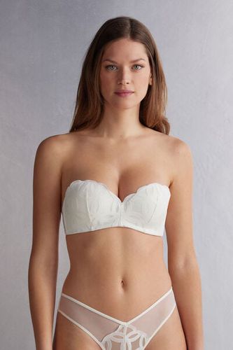 Crafted Elegance Gioia Bandeau Bra Woman Ivory Size 1B - Intimissimi - Modalova