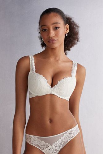 Pretty Flowers Gioia Super Push-up Bra Woman Ivory Size 2C - Intimissimi - Modalova