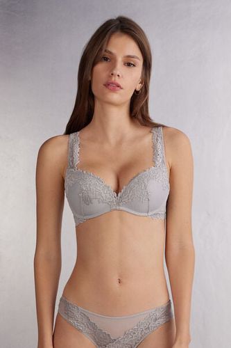 Pretty Flowers Gioia Super Push-up Bra Woman Pale Grey Size 3C - Intimissimi - Modalova