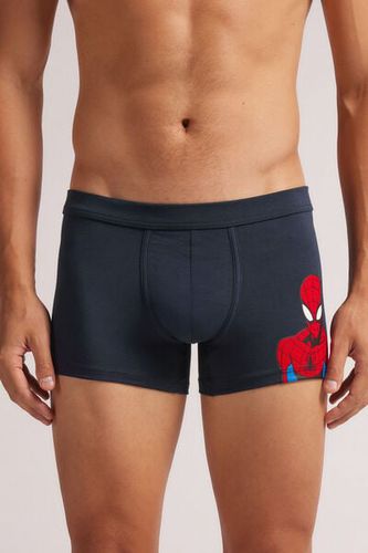 Spider-Man Marvel Print Cotton Boxers Man Blue Size 6 - Intimissimi - Modalova