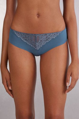 Pretty Flowers Seamless Cotton Panties Woman Blue Size 6 - Intimissimi - Modalova