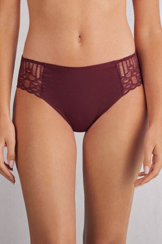 Elegant Silhouette Seamless Cotton Panties Woman Burgundy Size 4 - Intimissimi - Modalova