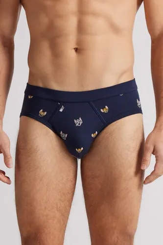 Tom and Jerry Superior Cotton Briefs Man Blue Size 7 - Intimissimi - Modalova