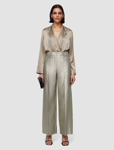 Textured Metallic Alana Trousers - Joseph - Modalova