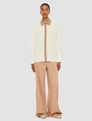 Evora Silk Crepe de Chine Colour Block Blouse - Joseph - Modalova