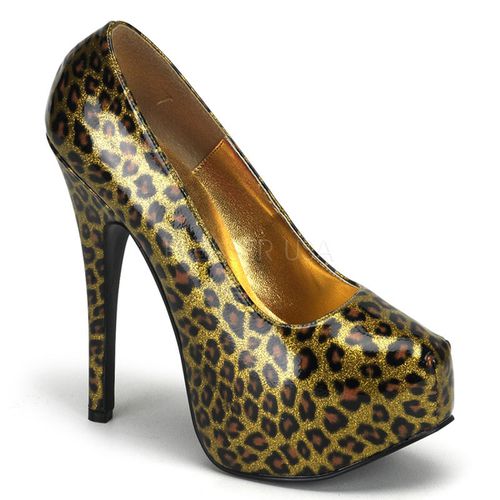 Escarpin léopard doré - Pointure : 36 - Chaussures femmes Bordello - Modalova