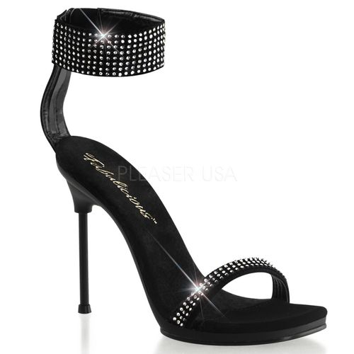 Chaussures sandales noires à large bride - Pointure : 35 - Pleaser - Modalova