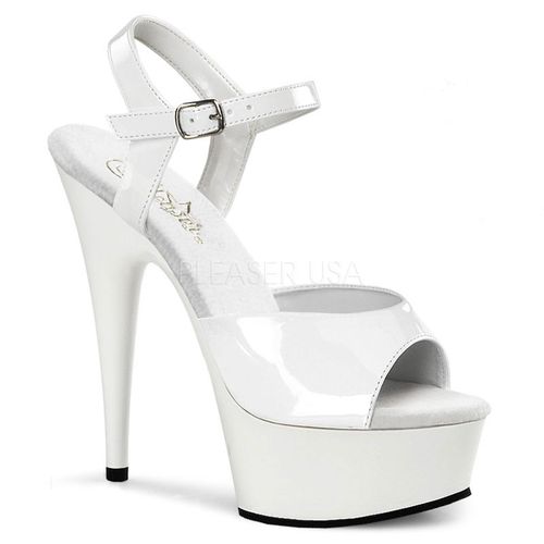Nu-pieds blancs vernis - Pointure : 46 - Chaussures femmes Pleaser - Modalova