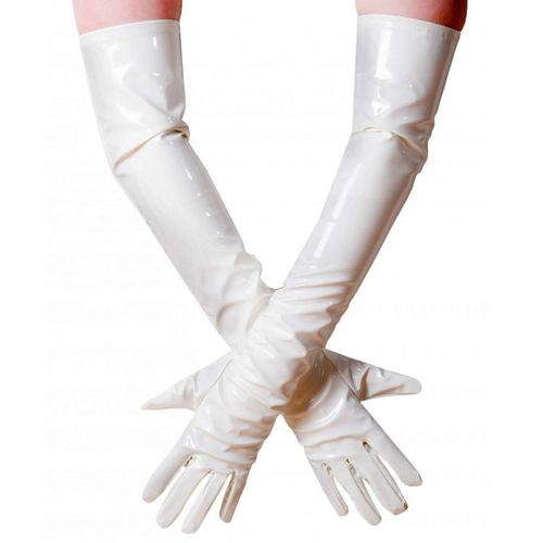 Gants longs vinyle blanc - Taille gants : XL - Honour - Modalova